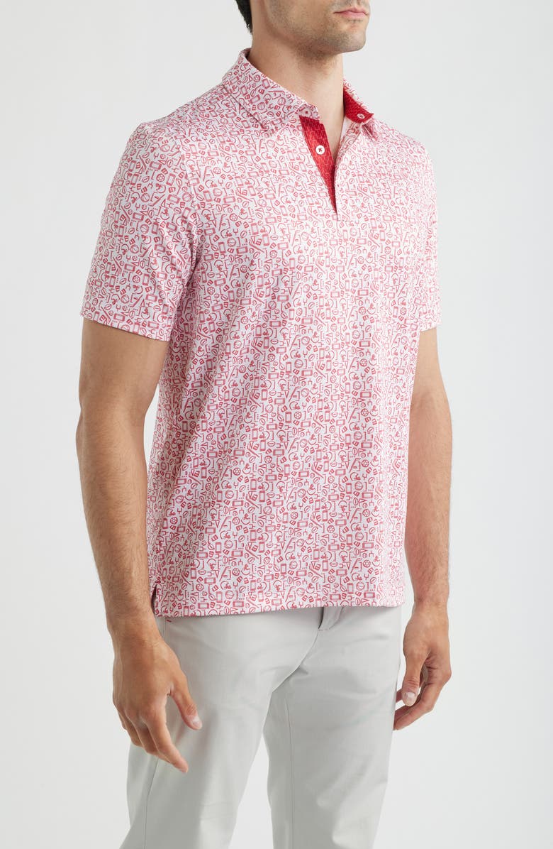 Johnston & Murphy XC+<sup>™</sup> Performance Game Day Polo, Alternate, color, Red