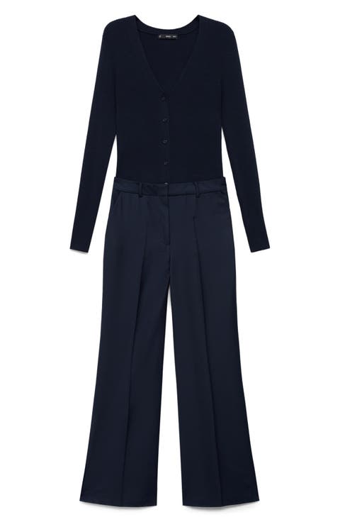 Mixed Media Jumpsuit