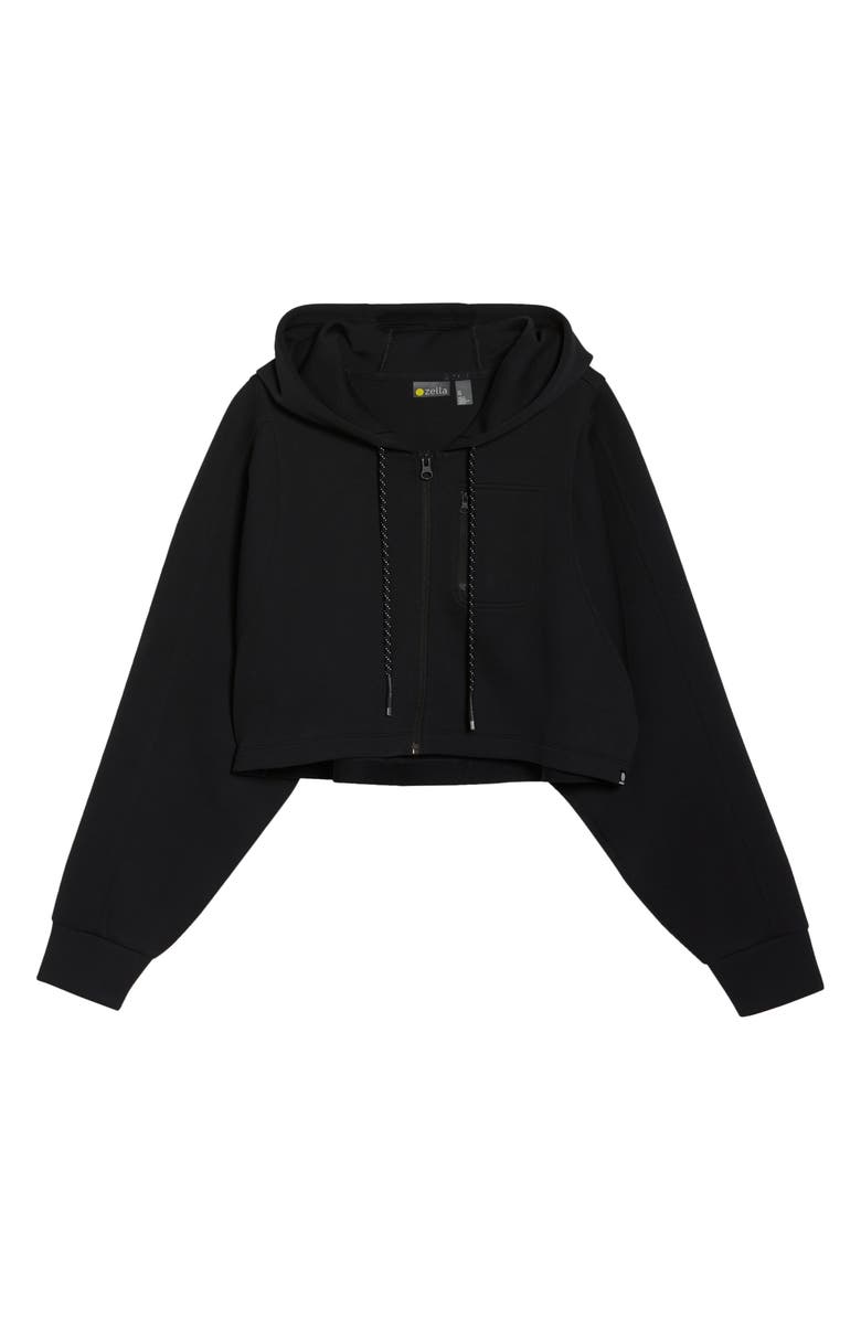 Zella Helium Crop Hoodie Jacket, Alternate, color, 