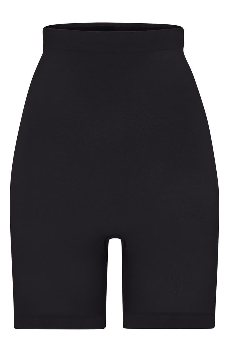 SKIMS Seamless Sculpt High Waist Shorts, Alternate, color, Onyx