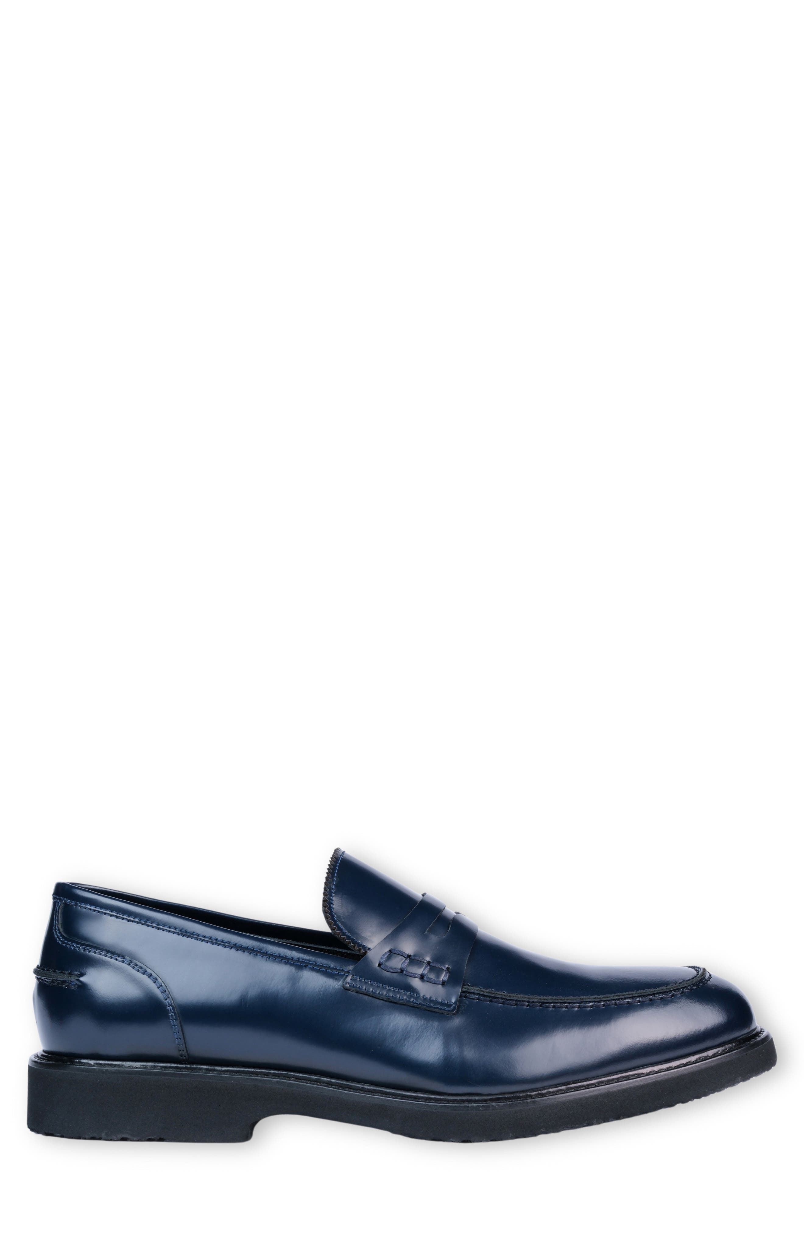 Tavro Penny Loafer, Alternate, color, NAVY BLUE