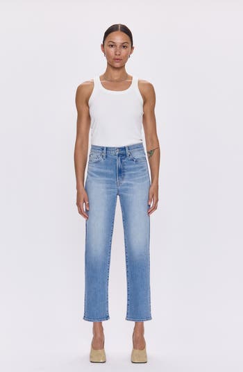 Charlie High Waist Ankle Straight Leg Jeans