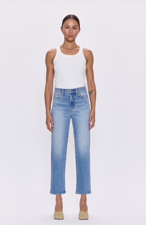 Pistola Charlie High Waist Ankle Straight Leg Jeans In Blue