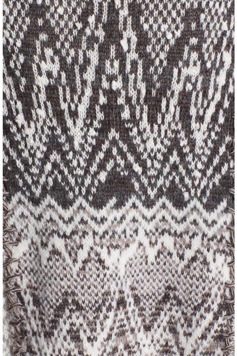 'In Your Arms' Sleeveless Cardigan, Alternate, color, WHITE/ GREY