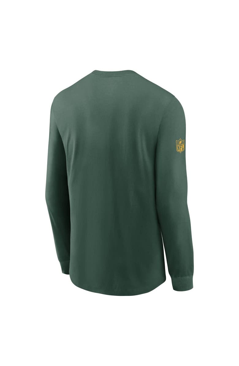Nike Men's Nike Green Green Bay Packers Sideline Performance Long Sleeve T-Shirt, Alternate, color, Green