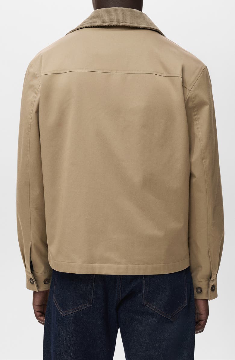 MANGO Water Repellent Jacket, Alternate, color, Beige