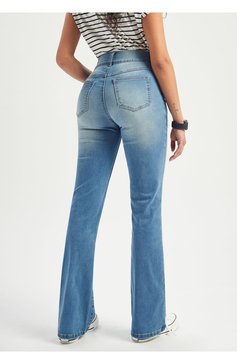 Betabrand Signature Mid-Rise Denim | Bootcut, Alternate, color, Sonora Wash