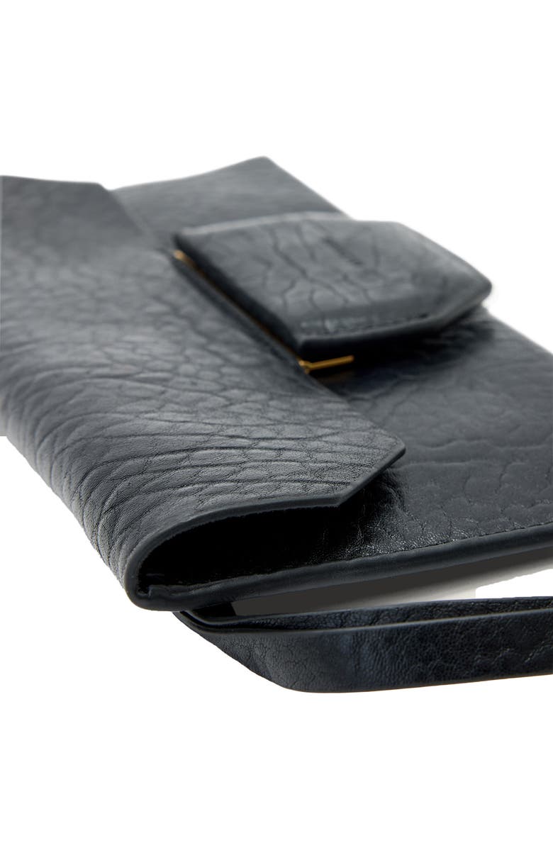 AllSaints Ursa Leather Wallet, Alternate, color, Black