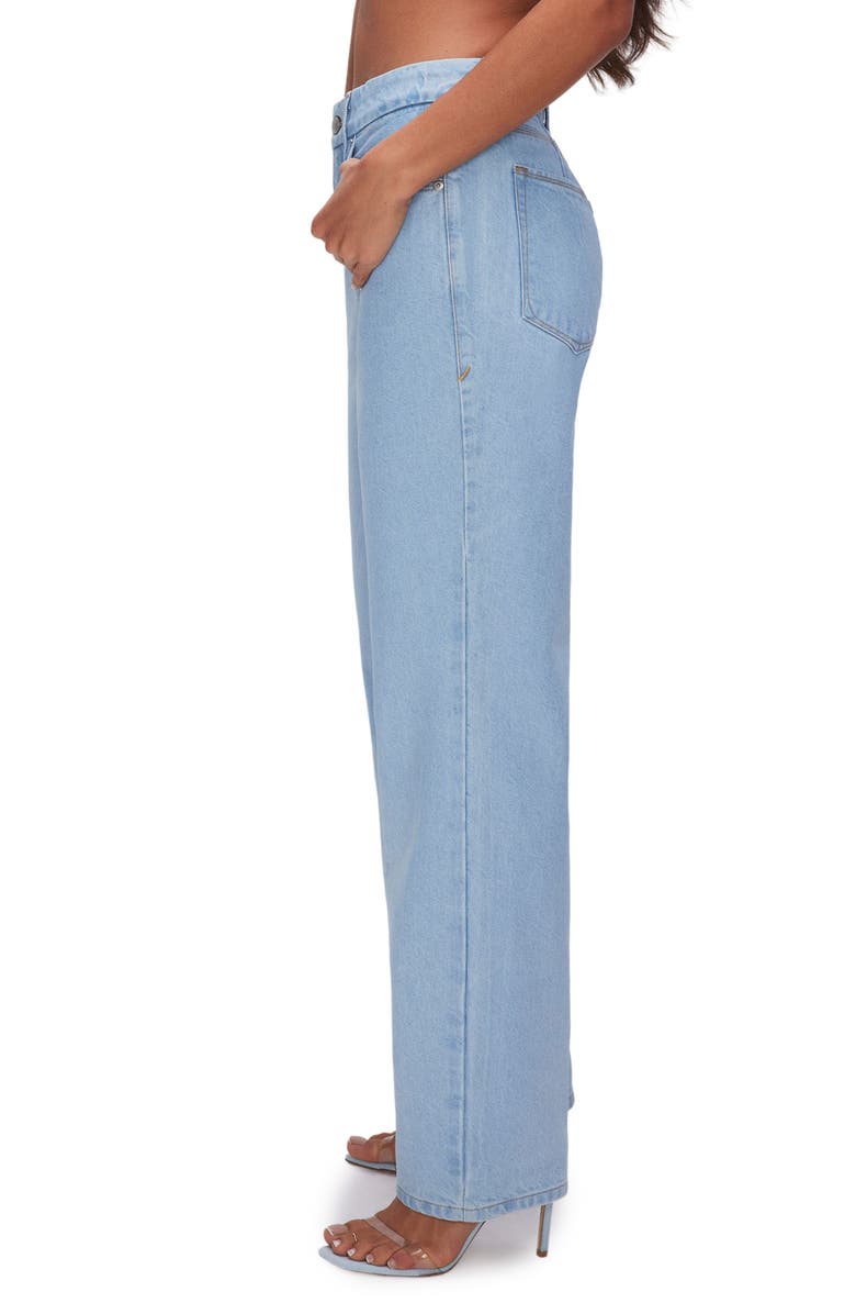 Good American Good '90s High Waist Straight Leg Jeans, Alternate, color, 
