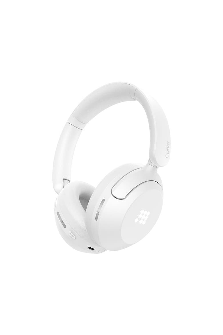 Power Headphones with Hybrid Anc, 60H Battery, Foldable Design & Immersive Sound for Travel, Work, and Everyday Use, Main, color, White