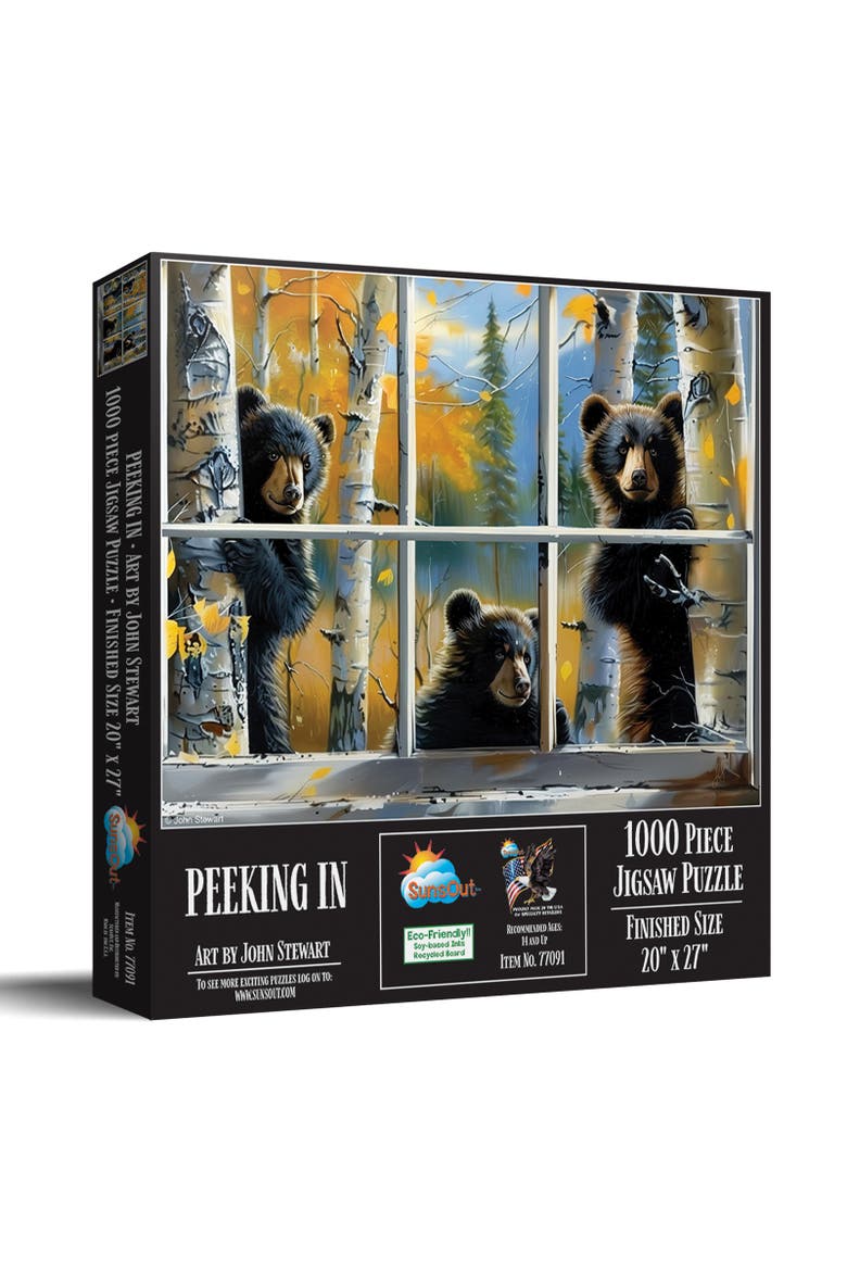 Peeking In 1000 piece Jigsaw Puzzle for Adults, Main, color, Multicolor