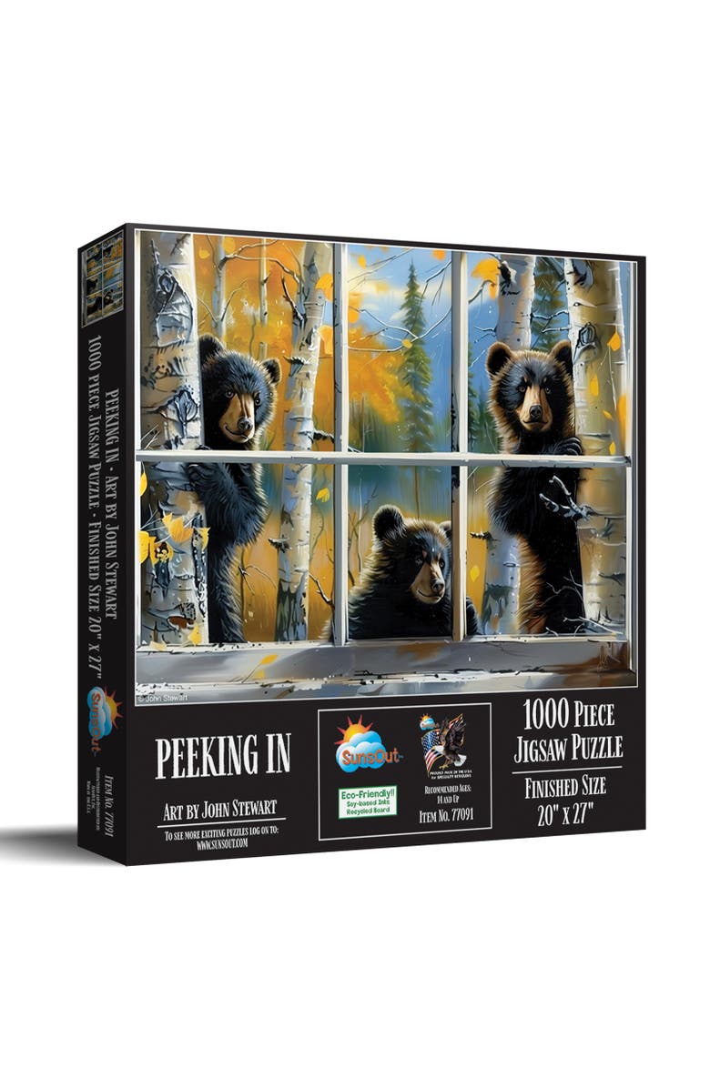 Sunsout Peeking In 1000 piece Jigsaw Puzzle for Adults, Main, color, Multicolor