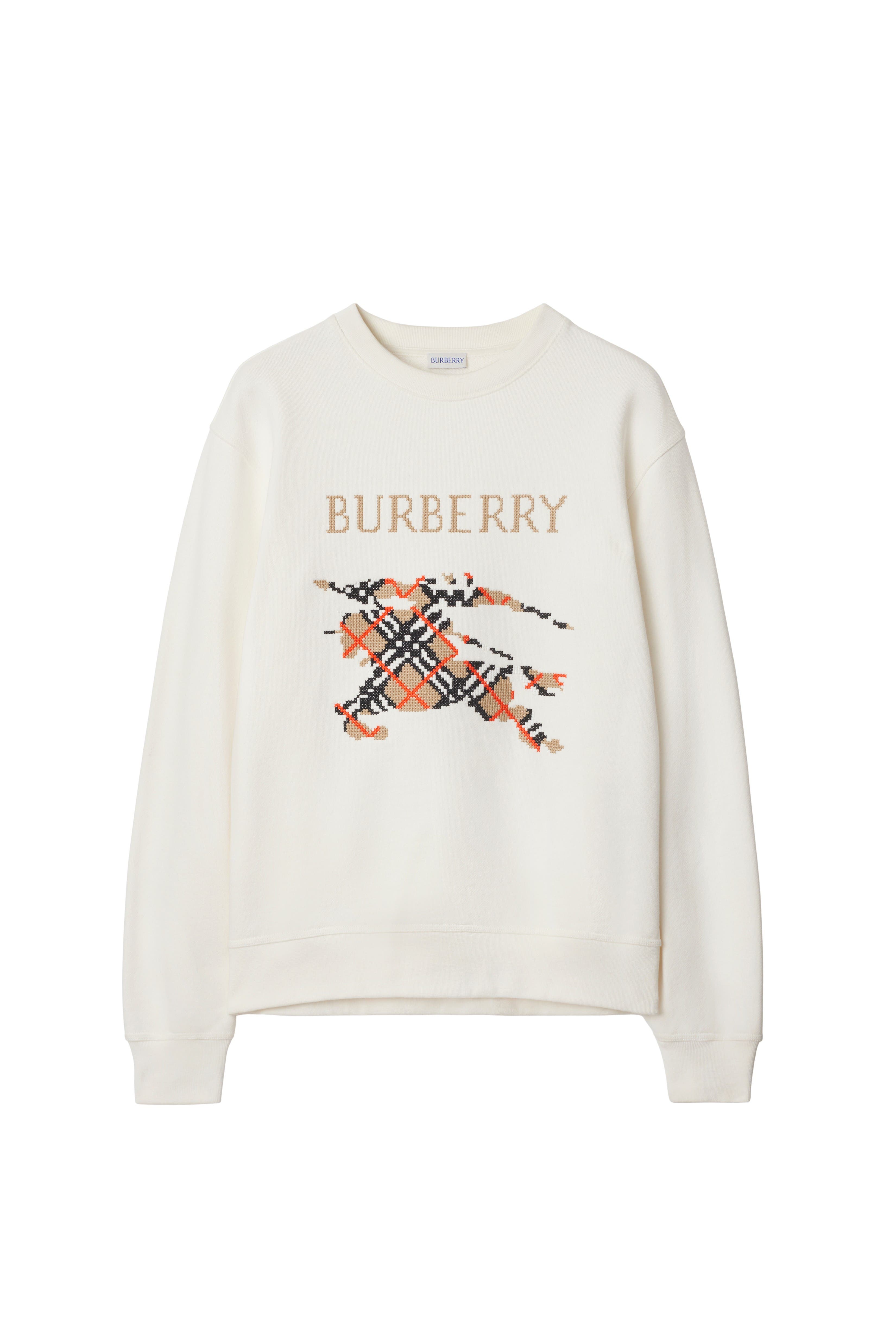 Burberry Cross Stitch EKD Cotton Sweatshirt (Men) | Nordstrom