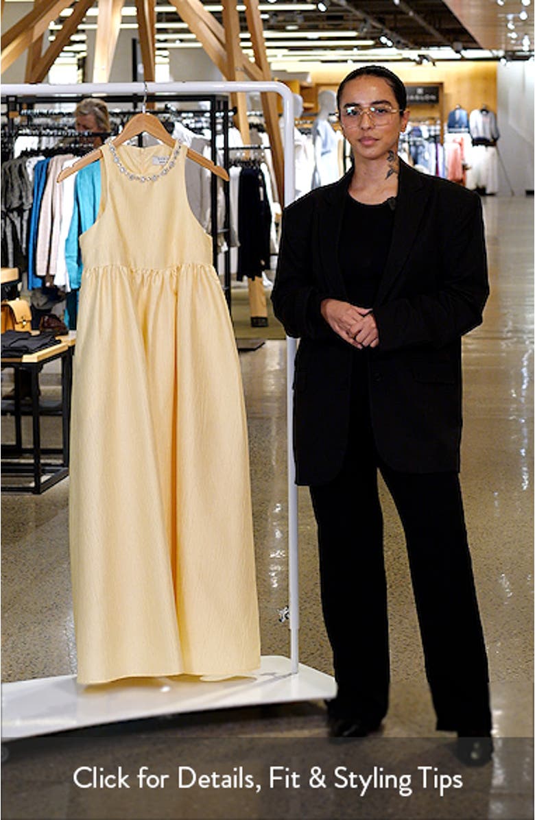 Darya Jewel Neck Sleeveless Midi Dress, sales video thumbnail