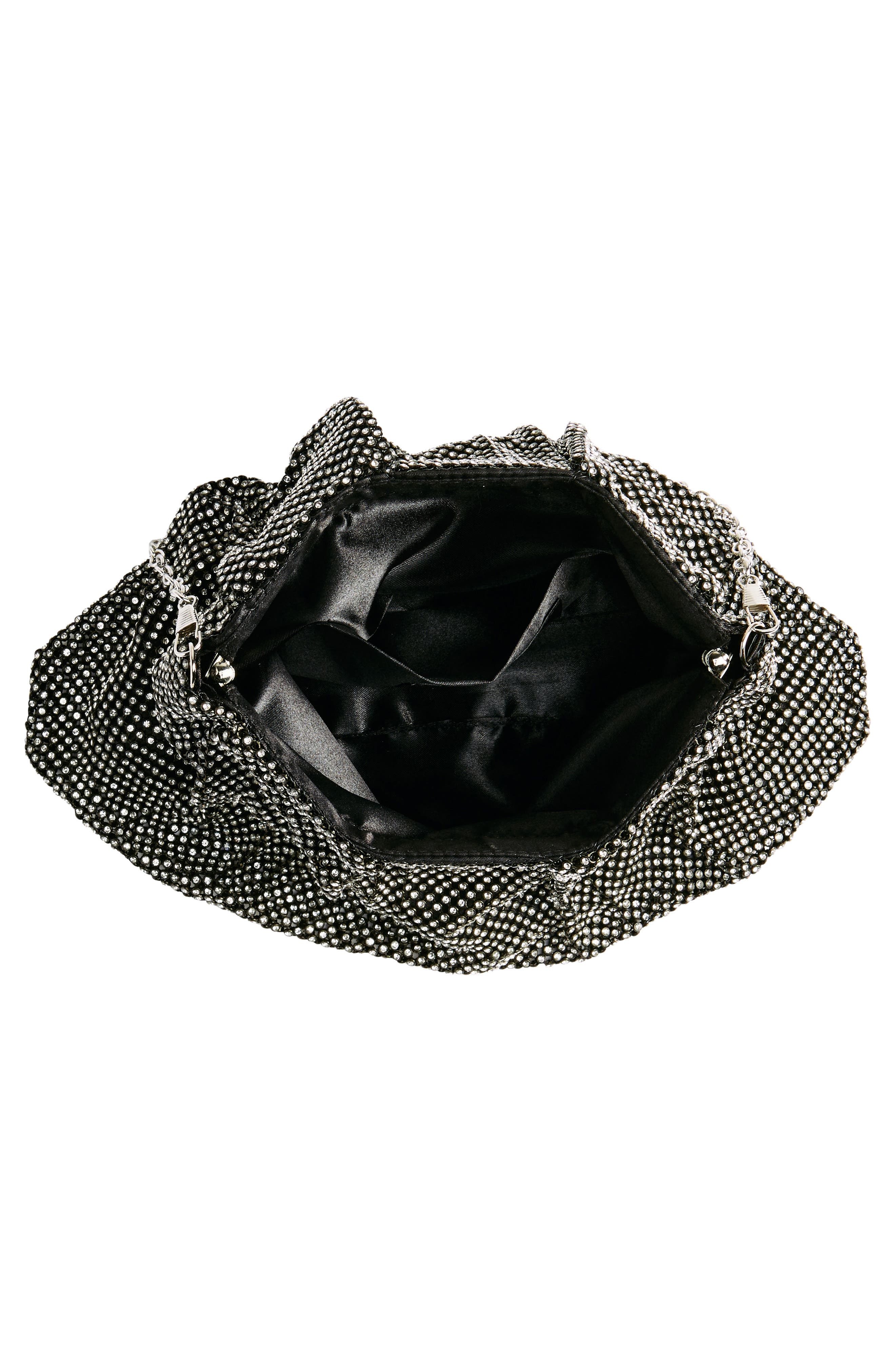 Jessica McClintock Francis Crystal Drape Clutch, Alternate, color, 