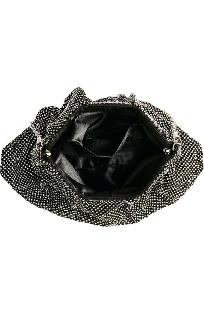 Jessica McClintock Francis Crystal Drape Clutch, Alternate, color,