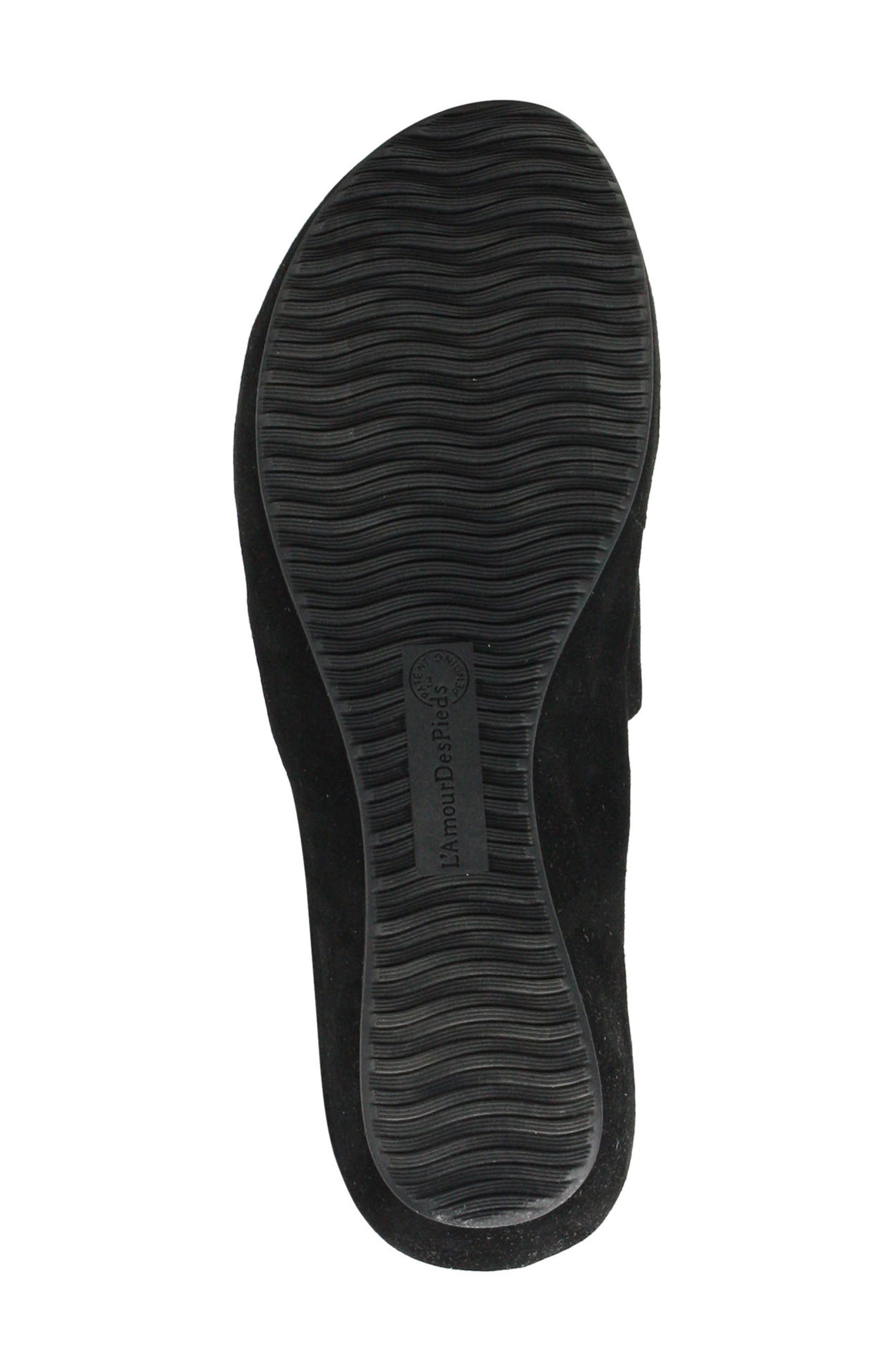 L'Amour des Pieds Catiana Platform Sandal, Alternate, color, Black Kidsuede