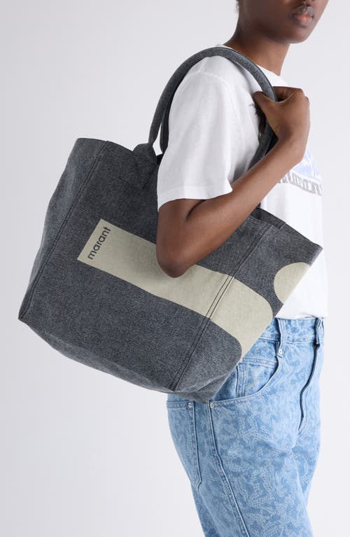 Isabel Marant Small Yenky Canvas Tote In Black