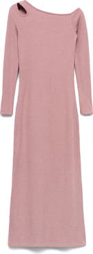 MANGO TEEN Cutout One-Shoulder Long Sleeve Dress