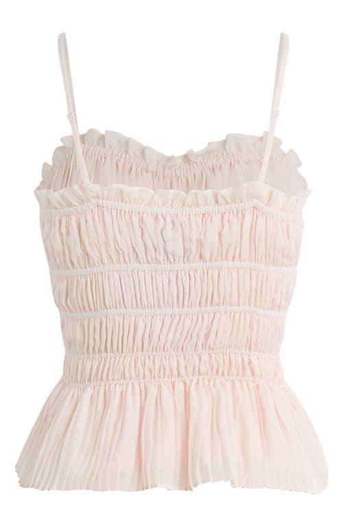 Favorite Daughter The Best Dressed Guest Shirred Camisole In White