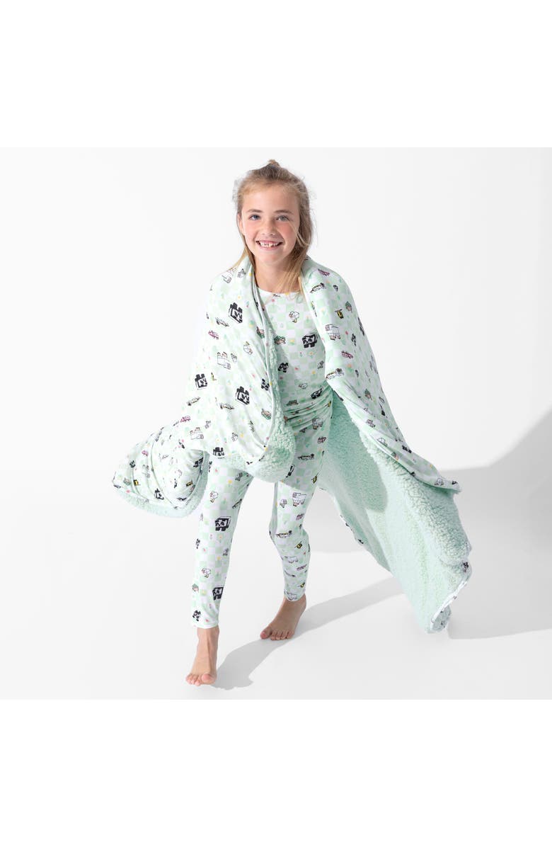 Bellabu Bear Kids' Minecraft Sleep Repeat Set of 2 Piece Pajamas, Alternate, color, Minecraft Sleep Repeat