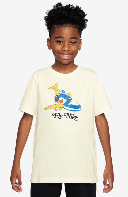 Nike Kids' Fly Dunk Graphic T-shirt In Neutral