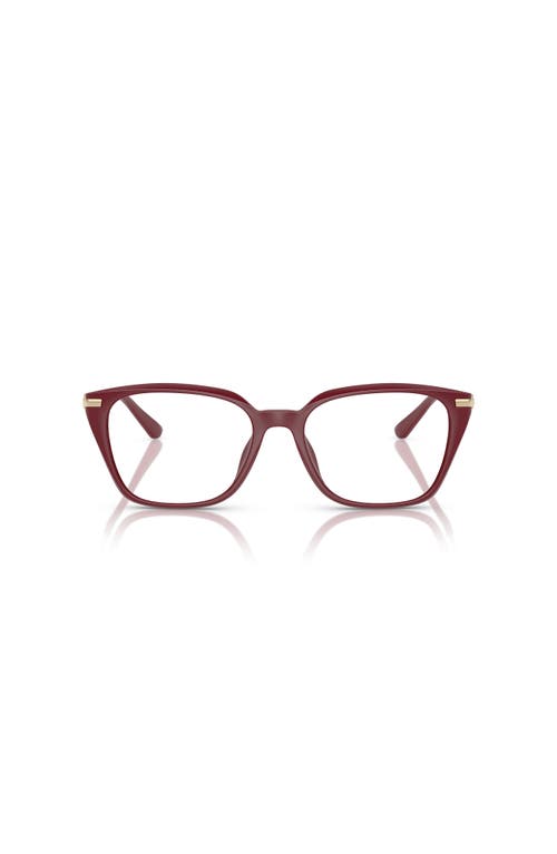 Michael Kors 54mm Rectangle Optical Glasses In Red