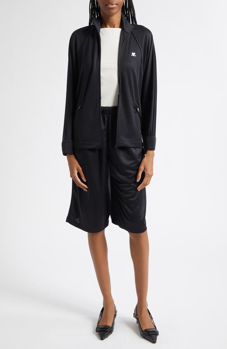 Courrèges Sport Back Panel Shorts, Alternate, color, Black