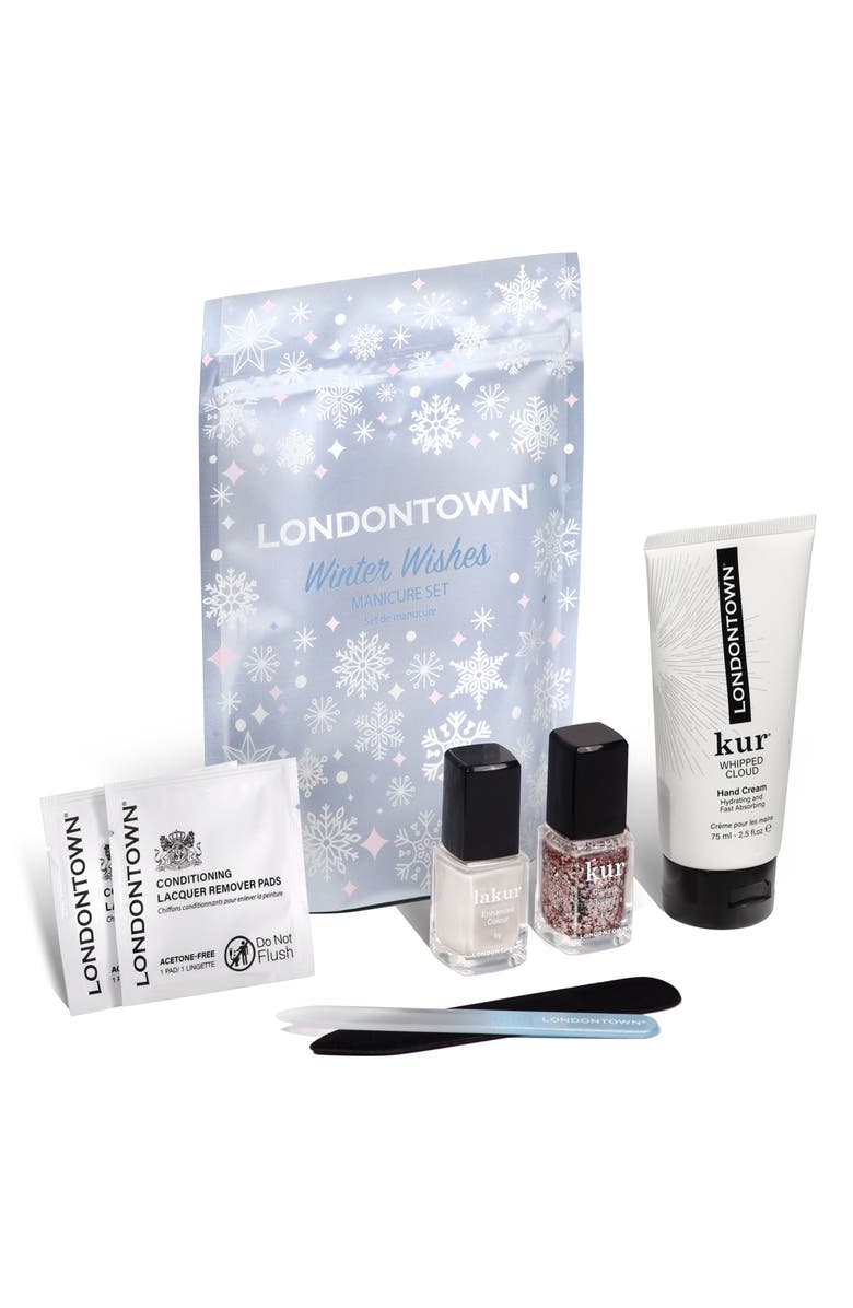 Londontown Winter Wishes Manicure Set $66 Value, Main, color, 