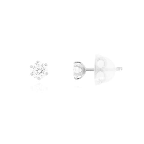 Round Diamond Stud Earrings
