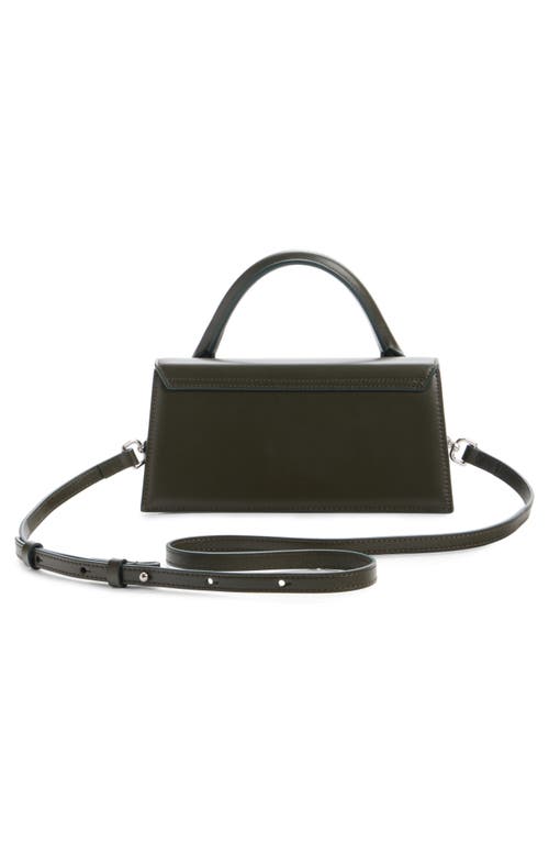 Jacquemus Le Bambino Long Leather Top Handle Bag In Black