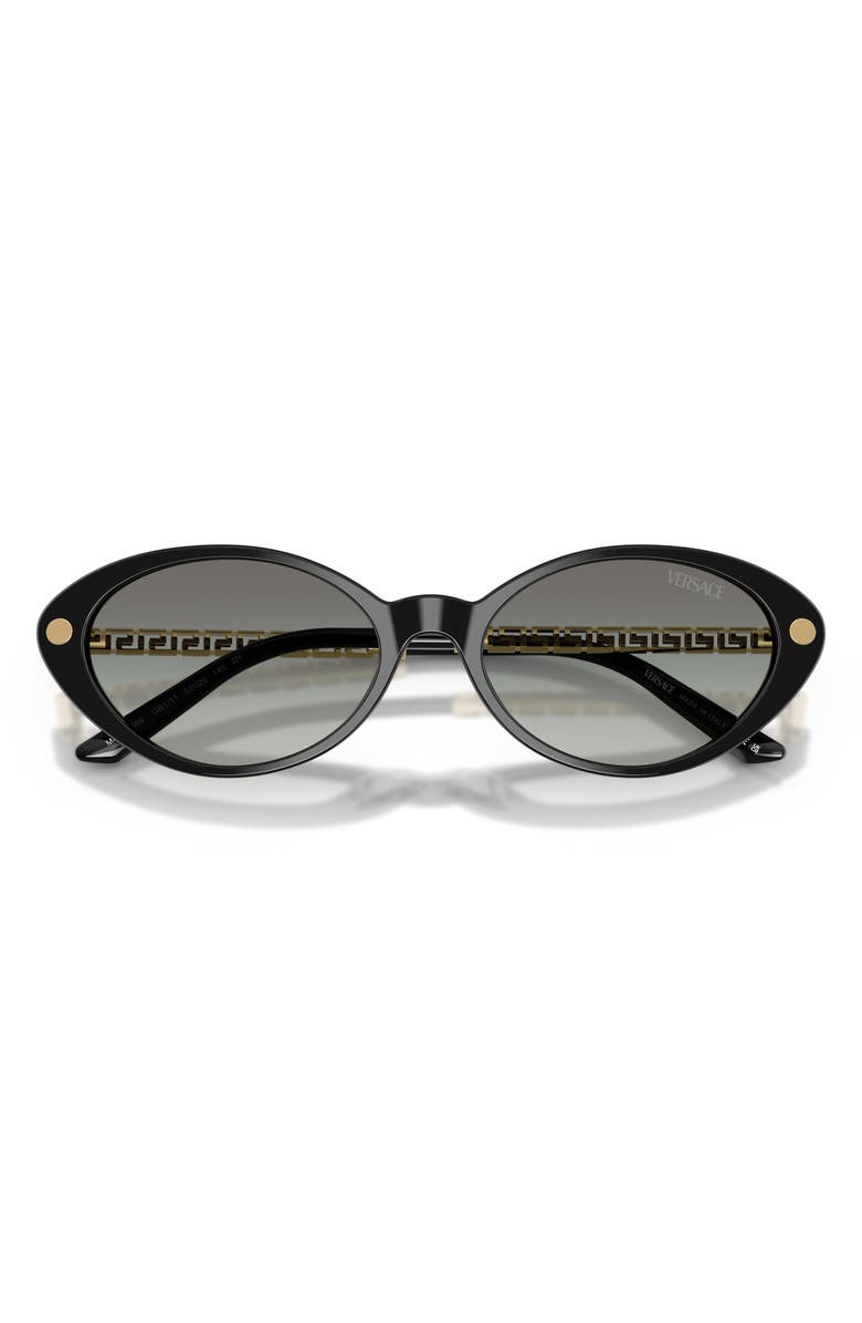 Versace 54mm Gradient Oval Sunglasses, Alternate, color, 