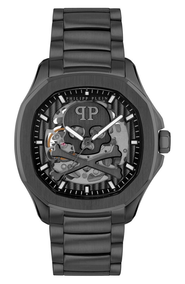 PHILIPP PLEIN Skeleton Spectre Bracelet Watch, 42mm, Main, color,