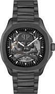 PHILIPP PLEIN Skeleton Spectre Bracelet Watch, 42mm