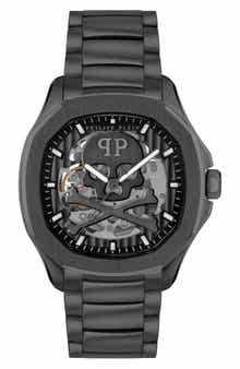 PHILIPP PLEIN Skeleton Spectre Bracelet Watch, 42mm