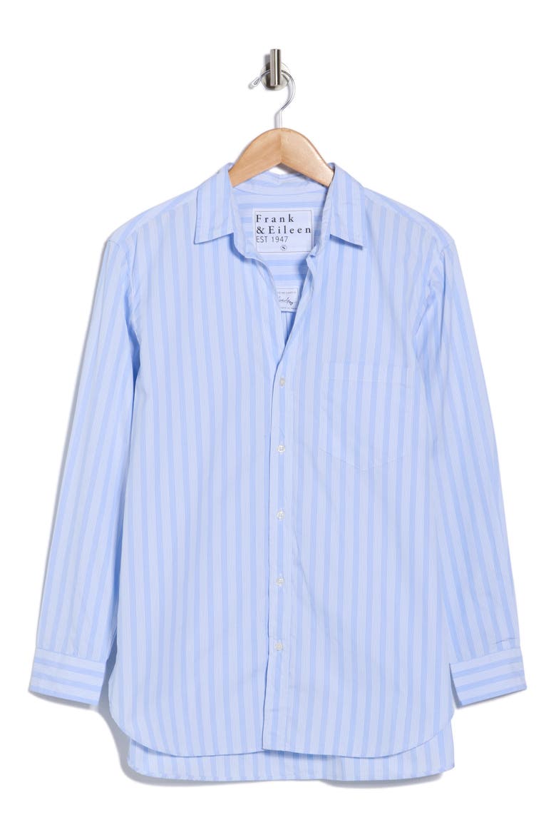 Joedy Stripe Cotton Button-Up Shirt, Alternate, color, LIGHT BLUE MULTI STRIPE