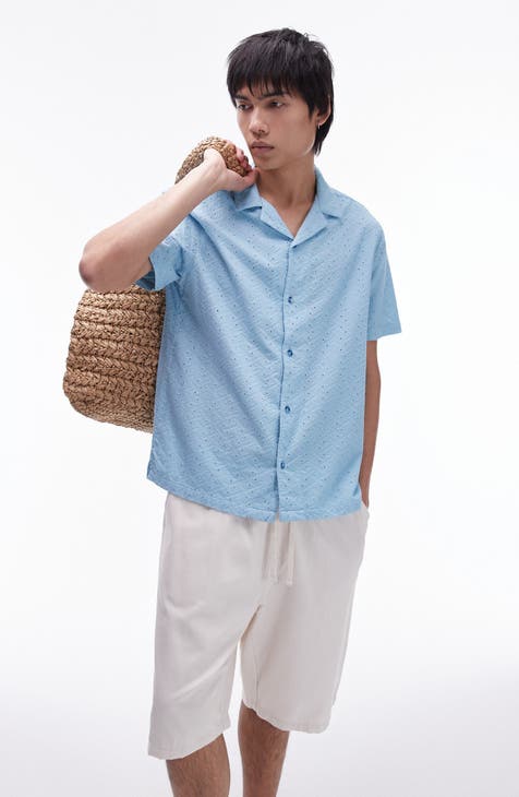 Short Sleeve Orange Linen Dress 4196