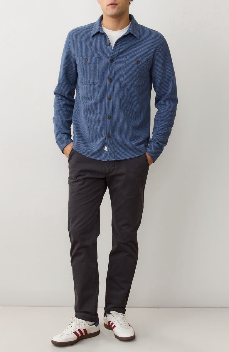 Marine Layer Pacifica Stripe Stretch Overshirt, Alternate, color,