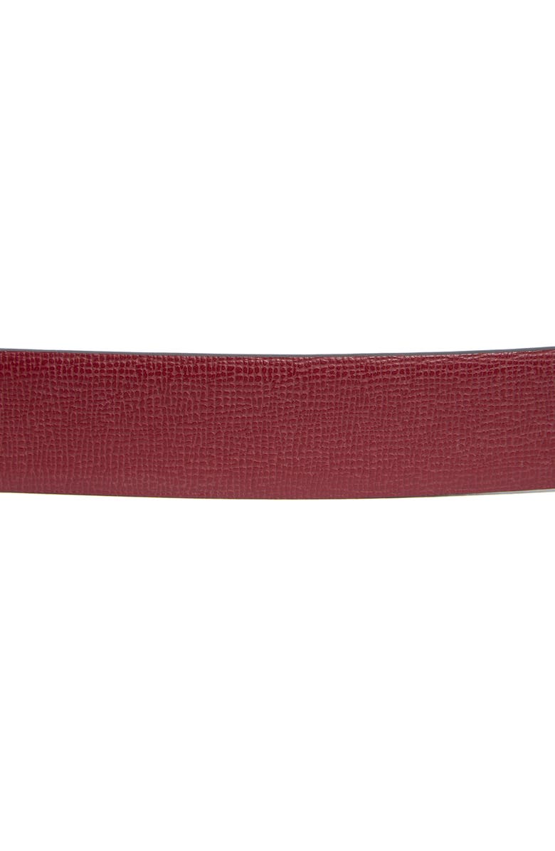 Longchamp Le Pliage Heritage Leather Belt, Alternate, color, Burgundy