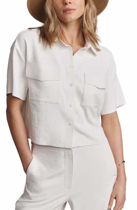 Horizon Crop Button-Up Shirt