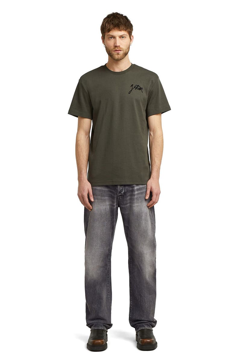 G-STAR Script Organic Cotton Graphic T-Shirt, Alternate, color, Asfalt