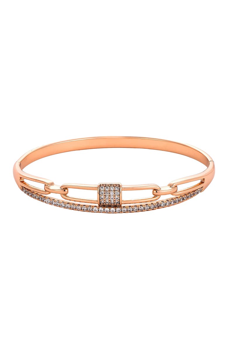 AKALIA Waterproof 18k Elegant Rose Gold Plated Bracelet, Main, color, 