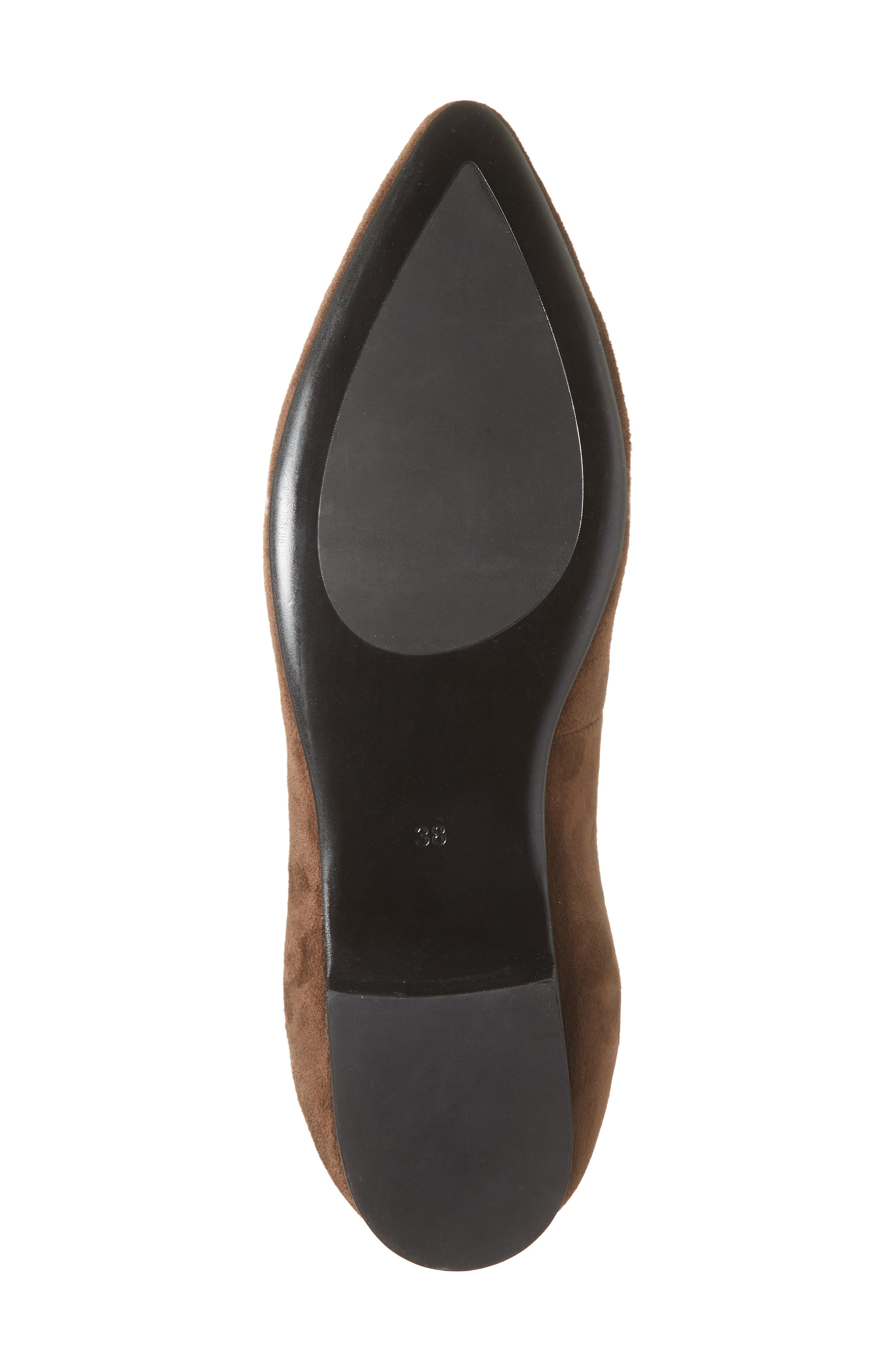 Mavis Pointed Toe Flat, Alternate, color, TMORO SUEDE