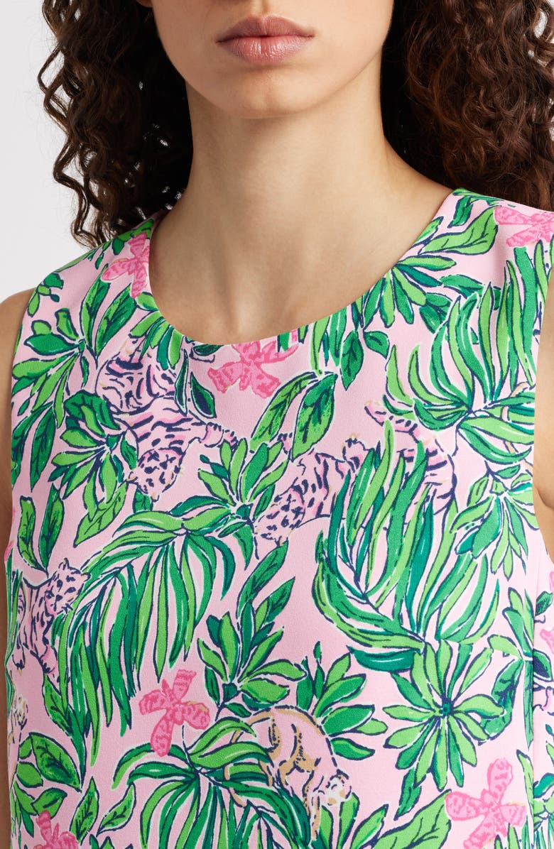 Lilly Pulitzer<sup>®</sup> Edita Sleeveless Floral Shift Minidress, Alternate, color, Conch Shell Pink