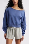 BP. Fleece Off the Shoulder Sweatshirt