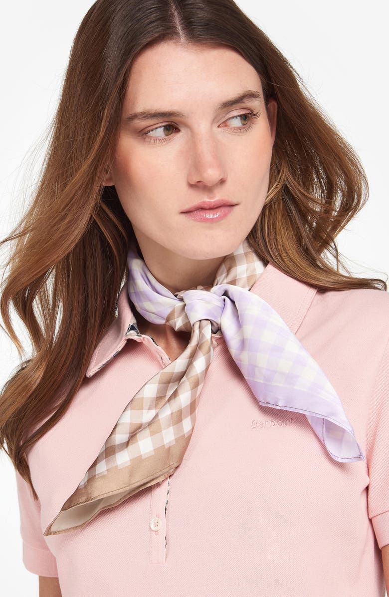 Barbour Darla Gingham Square Scarf, Alternate, color,