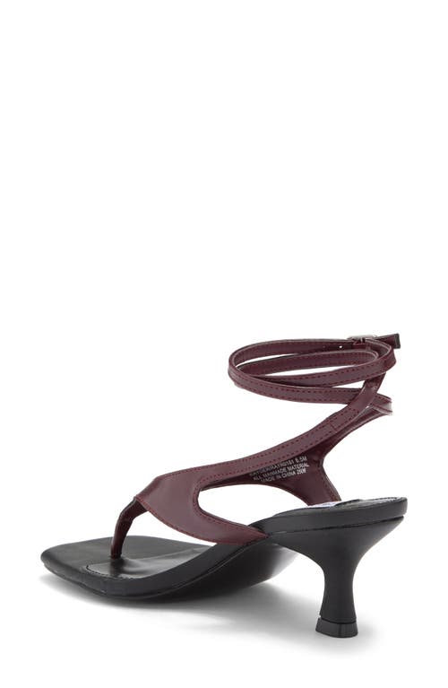 Steve Madden Rayger Ankle Strap Heel Sandal In Red Multi