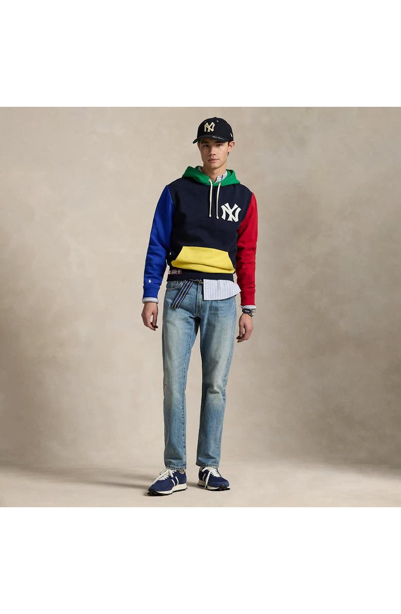 Polo Ralph Lauren Navy Yankees Cooperstown Collection Fleece Hoodie, Alternate, color,