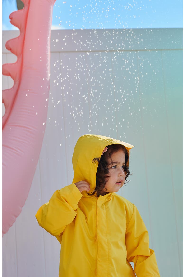 Citrus Hooded Puddlesuit, Alternate, color, YELLOW