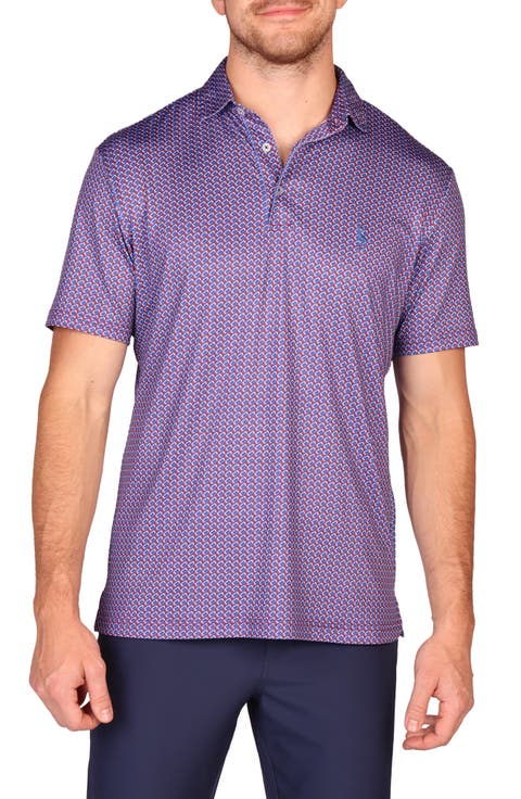 Football Print Performance Polo